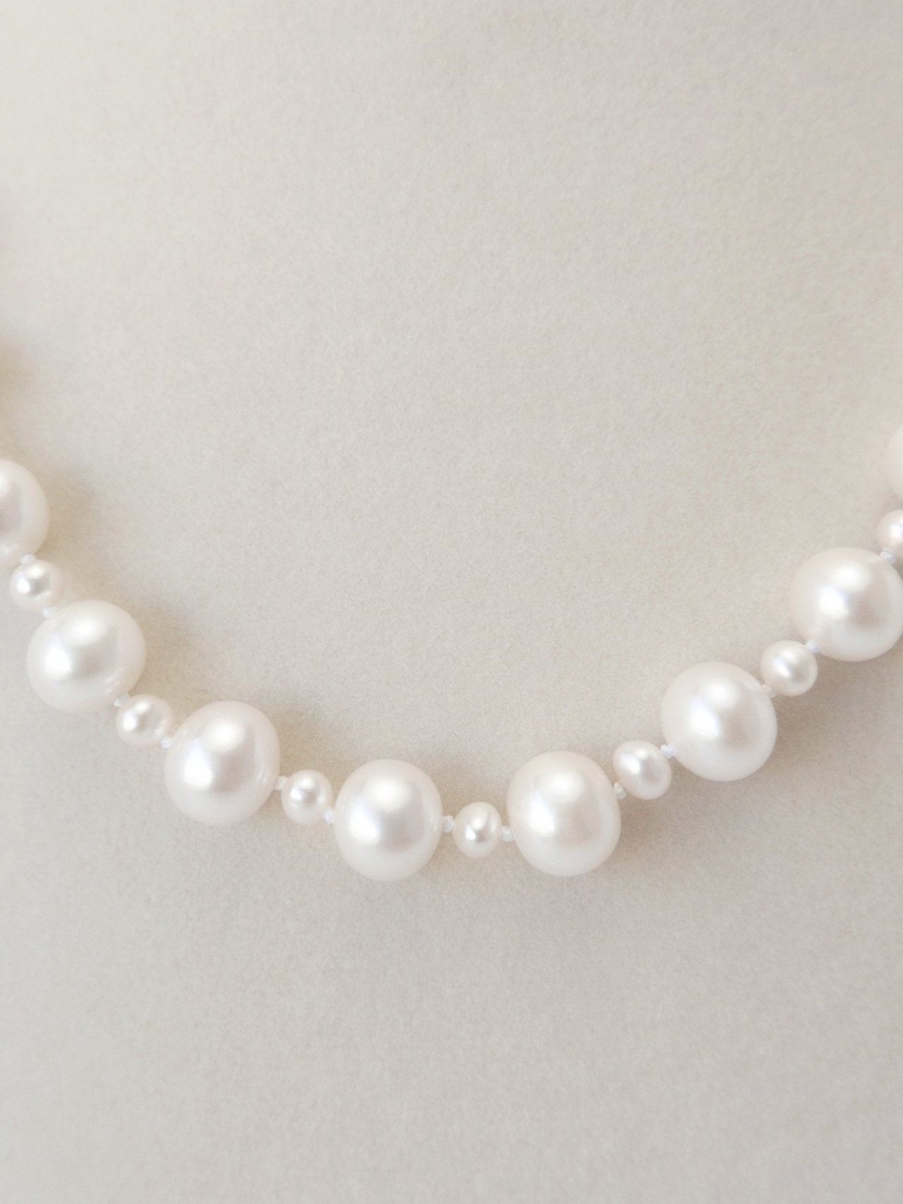 6mm , 3mm White Pearl AAA Mix together. 925 Sterling Silver